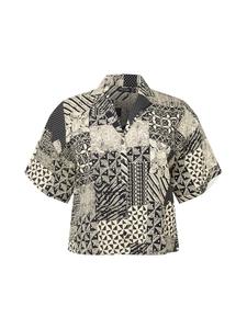 Блузка Nasty Gal, бежевый/черный