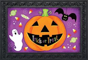 Придверный коврик с тыквой Briarwood Lane, оранжевый