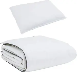 Зимнее одеяло с подушкой, 2 шт., белое пуховое перо vidaXL