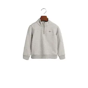Толстовка Gant 806795 half zip, серый