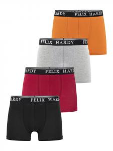 Felix Hardy Боксерские шорты черного, красного, светло-серого и оранжевого цветов