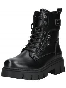 Ботильоны на шнуровке TOM TAILOR, черный