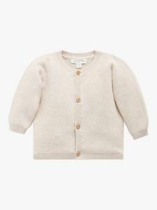 Текстурированный кардиган baby essentials Purebaby, цвет Wheat Melange