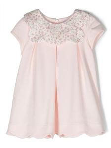 Платье с короткими рукавами и цветочным принтом Patachou, розовый