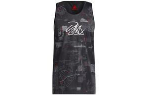 Майка мужская черный Adidas, черный