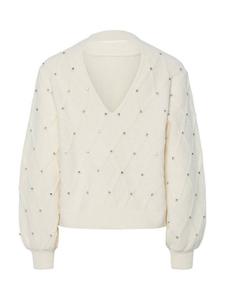 Emis Diamante Knit джемпер YAS, Cream