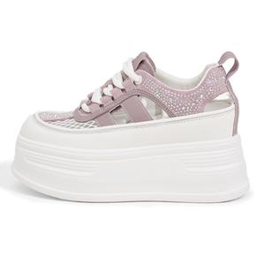 Milan love song Износостойкие противоскользящие скейтерские кеды женские бело-фиолетовые, цвет White Purple