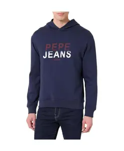 Сезонная толстовка с логотипом Pepe Jeans, синий