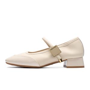 Туфли Мэри Джейн женские Zhr, бежевый