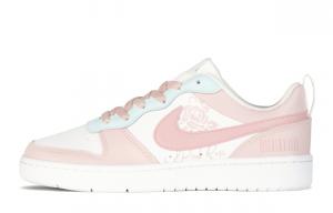 Детские скейтерские кроссовки Court Borough для младших школьников Nike, розовый/голубой/белый
