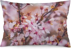 MaSiledy Декоративная наволочка с цветущей сакурой, весенне-летний цветочный дизайн, с невидимой молнией Pattern-3