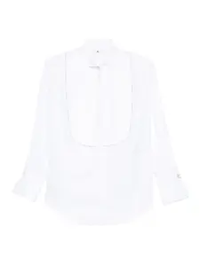 Рубашка со вставками Elisabetta Franchi, белый