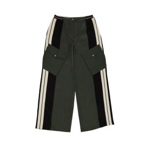 Брюки Palm Angels Colorblock Cargo Pants, Forest Green/Black