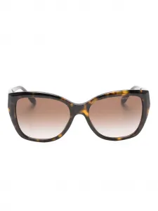 Геометрические солнцезащитные очки Emporio Armani, коричневый