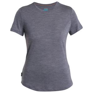 Рубашка из мериноса Icebreaker Women's Merino 125 Cool Lite Sphere III S/S Tee, цвет Midnight Navy Heather