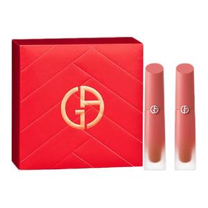 GIORGIO ARMANI AMANI Nude Brown Box Помада-блеск матовый легко растушевывается 4мл+4мл/4мл+6,5мл