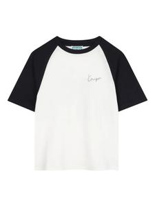 Футболка реглан с принтом тигра Kenzo Kids, белый