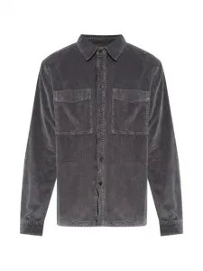 Рубашка из вельвета с накладными карманами Ps Paul Smith, серый