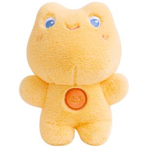 Мягкая и милая плюшевая игрушка улыбающаяся лягушка конфетка высота 23см Mocha duck