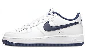 Nike Air Force 1 White Midnight Navy GS, Бело-синий