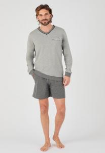 Пижамный комплект Damart SET, Heather Gray/Grey