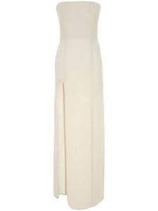 Шерстяное макси-платье Stella McCartney, нейтральный цвет