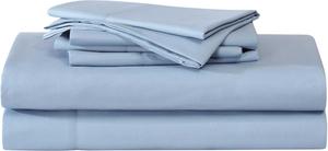 Eddie Bauer - Постельное белье, супермягкое, с соответствующими наволочками, ткань с терморегулирующими свойствами, всесторонний комфорт, однотонные предметы интерьера (синий Logan Blue, размер Full), Logan Blue