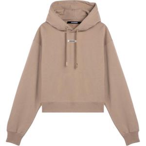 Худи с логотипом и шнурком Jacquemus, бежевый