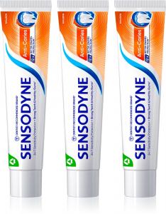 Зубная паста против кариеса, защита от кариеса и разрушения зубов Sensodyne, 3× 75 мл