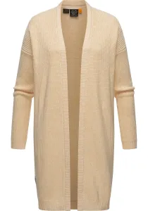 Кардиган в стиле рэгвир "Надина", шикарный женский кардиган вязки Ragwear, бежевый