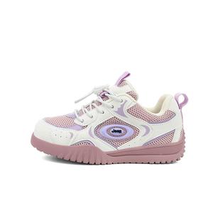 Jeep Дышащие легкие амортизирующие повседневные кроссовки на платформе Ivory White/Taro Purple для детей
