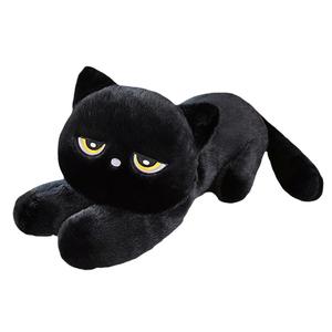 Julebaby Черный кот и серый кот плюшевые куклы высота 60см/90см/120см