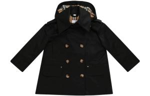 Детский тренч Burberry, цвет Black