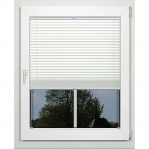 Жалюзи Plissee superior, затемняющие, энергосберегающие, устанавливаются на заказ с креплением с помощью сверления Indeko, белый