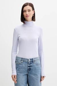 Хлопковый лонгслив United Colors Of Benetton, фиолетовый