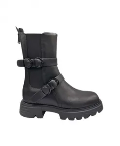 Черные кожаные ботинки Beatles с функциональной молнией. Jeannot, черный