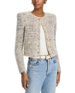 Кардиган-свитер с круглым вырезом Una L'AGENCE, мультиколор