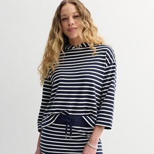Женский худи Sonoma Goods For Life, Dark Navy Stripe