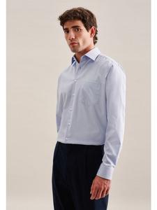 Рубашка Seidensticker, средне-синий