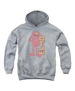 Детская винтажная толстовка с капюшоном и изображением Элмо Sesame Street, Medium grey