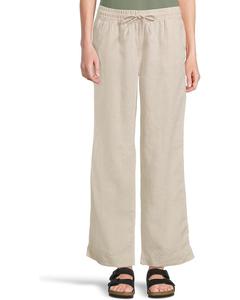 Брюки L.L.Bean Premium Linen Breezy Striped Pull-On Pants, цвет Oatmeal