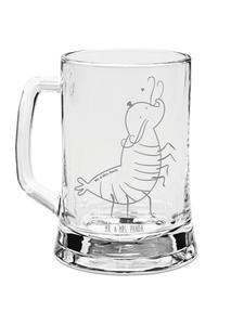 Кружка для пива "Креветка Француз" без слогана, прозрачная Mr. & Mrs. Panda