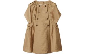 Детское платье Burberry, бежевый