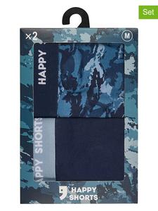 Happy Shorts Комплект из 2 штук: боксерские трусы темно-синего цвета