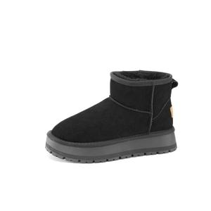 AOKANG Женские короткие зимние сапоги черные, цвет Black