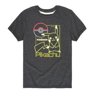 Футболка с неоновым рисунком Пикачу для мальчиков 8–20 лет Licensed Character