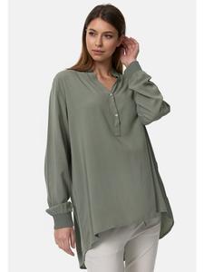 Блузка свободного кроя зеленого цвета PM SELECTED