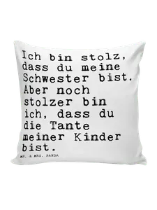 Подушка Mr & Mrs Panda 40x40 Ich bin stolz dass, белый