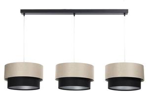 Подвесной светильник BPSKoncept Duo Line, черный - кремовый - серебристый