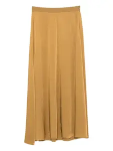 Плиссированная юбка А-силуэта Forte Forte, желтый